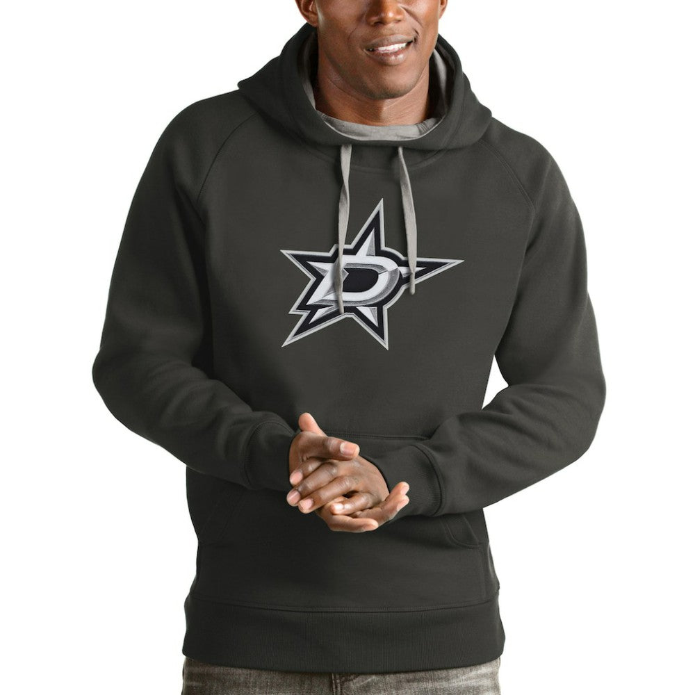Dallas Stars Antigua Logo Victory Pullover Hoodie - Charcoal - NHL 4571971