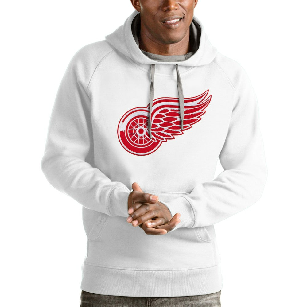 Detroit Red Wings Antigua Logo Victory Pullover Hoodie - White - NHL 4571972
