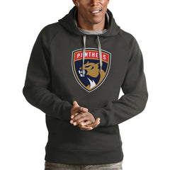 Florida Panthers Antigua Logo Victory Pullover Hoodie - Charcoal - NHL 4571988
