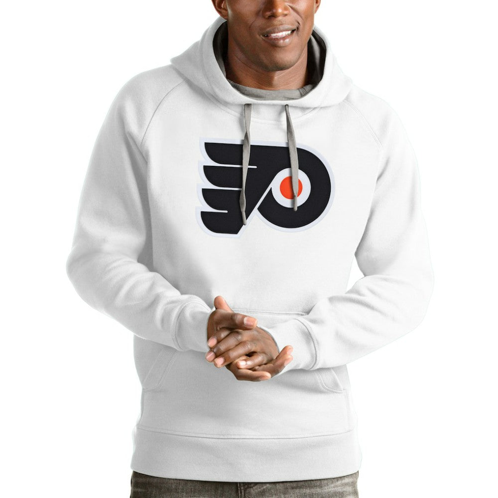 Philadelphia Flyers Antigua Logo Victory Pullover Hoodie - White - NHL 4572036