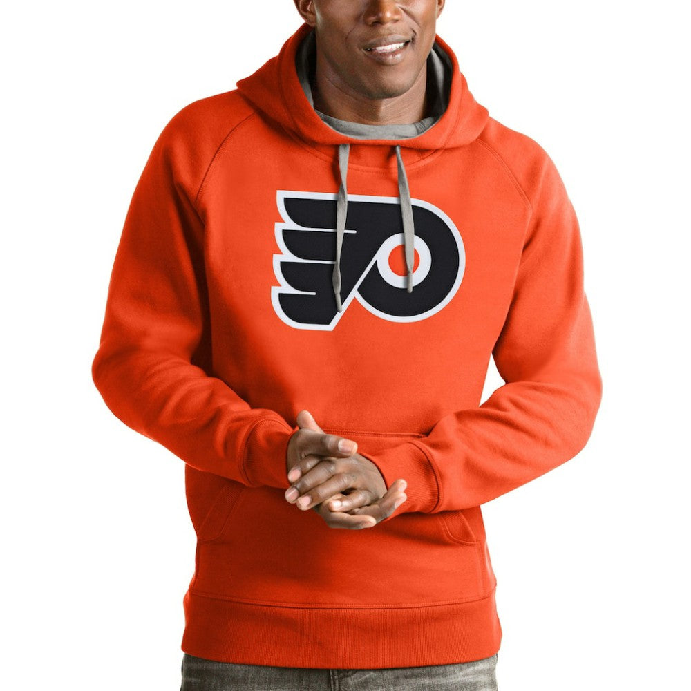Philadelphia Flyers Antigua Logo Victory Pullover Hoodie - Orange - NHL 4572039