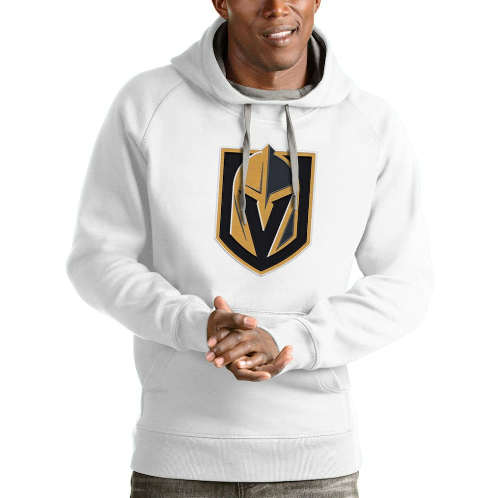 Vegas Golden Knights Antigua Logo Victory Pullover Hoodie - White - NHL 4572080