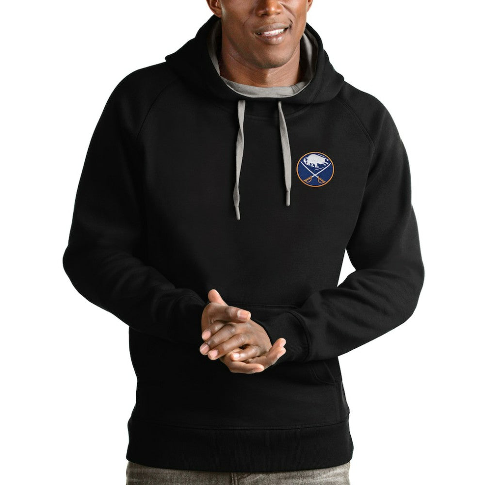 Buffalo Sabres Antigua Victory Pullover Hoodie - Black - NHL 4572134