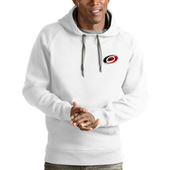 Carolina Hurricanes Antigua Victory Pullover Hoodie - White - NHL 4572144