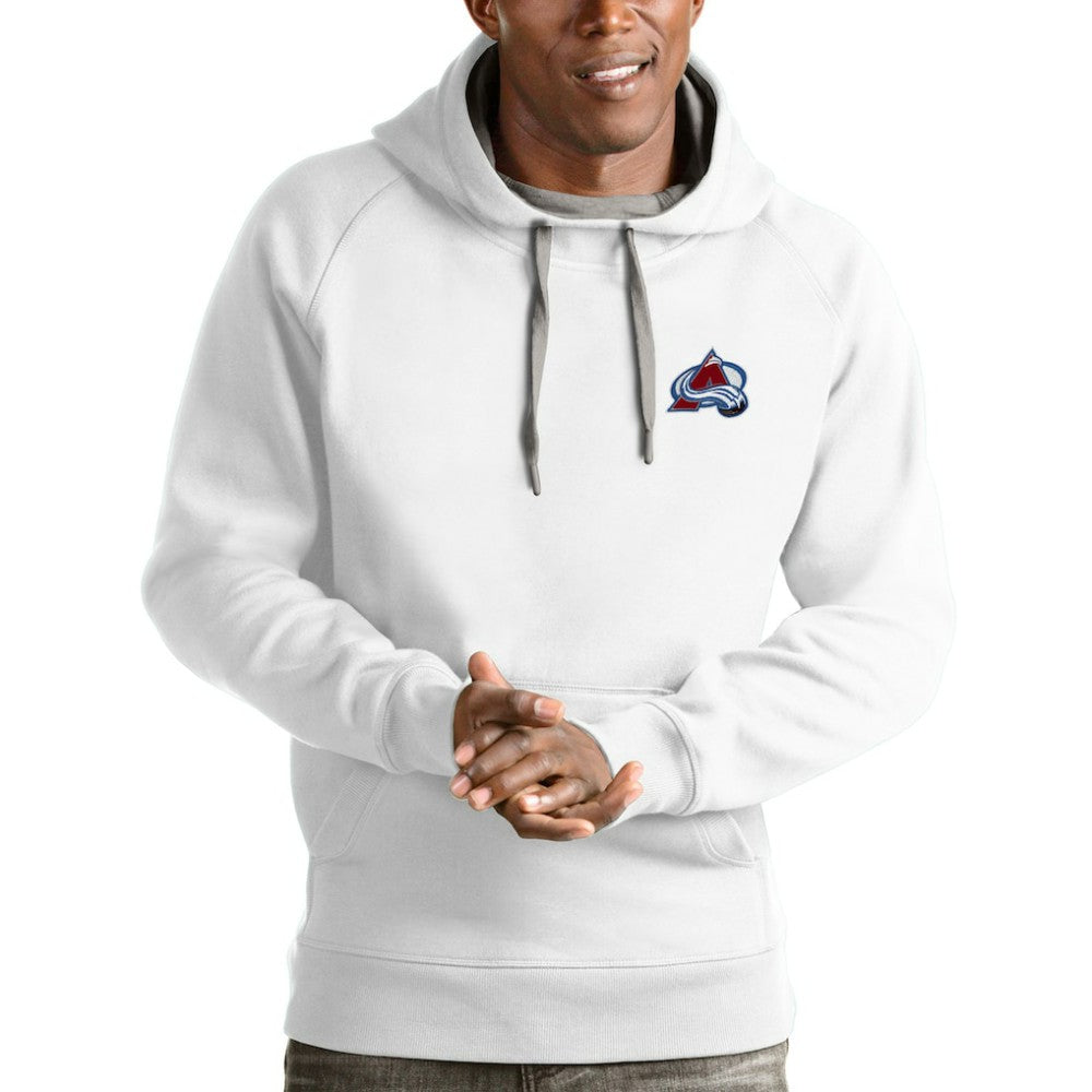 Colorado Avalanche Antigua Victory Pullover Hoodie - White - NHL 4572154