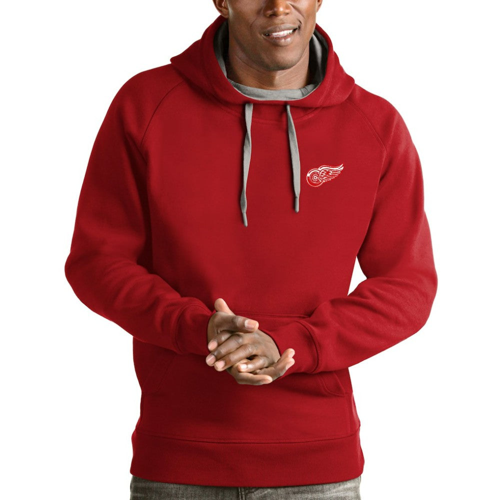 Detroit Red Wings Antigua Team Victory Pullover Hoodie - Red - NHL 4572176