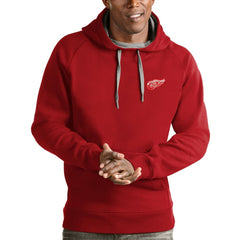 Detroit Red Wings Antigua Team Victory Pullover Hoodie - Red - NHL 4572176