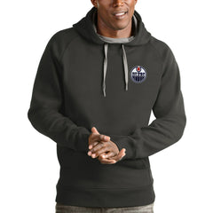 Edmonton Oilers Antigua Victory Pullover Hoodie - Charcoal - NHL 4572183