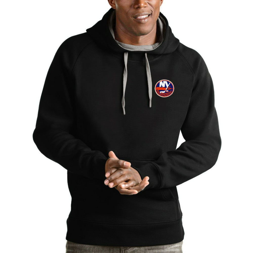 New York Islanders Antigua Victory Pullover Hoodie - Black - NHL 4572225