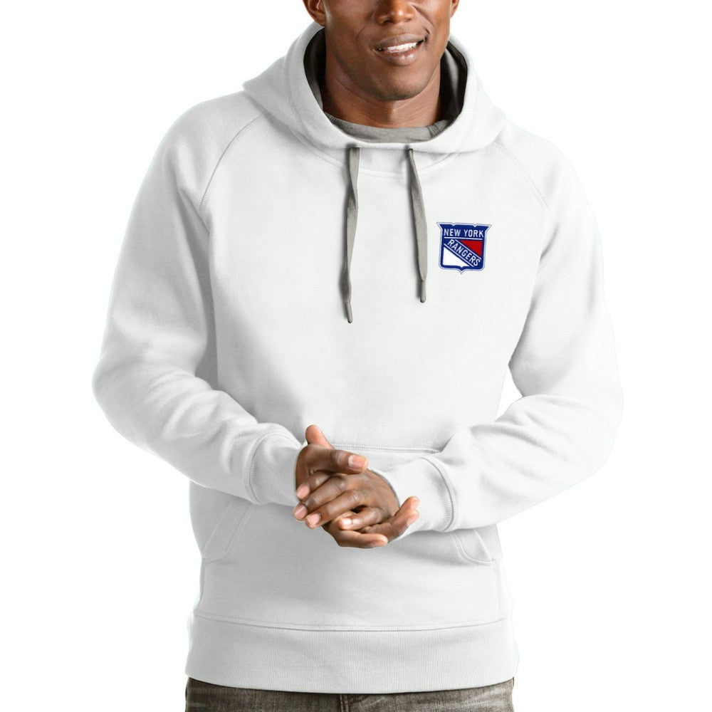 New York Rangers Antigua Victory Pullover Hoodie - White - NHL 4572230