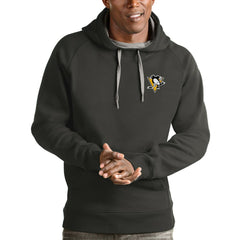 Pittsburgh Penguins Antigua Victory Pullover Hoodie - Charcoal - NHL 4572250