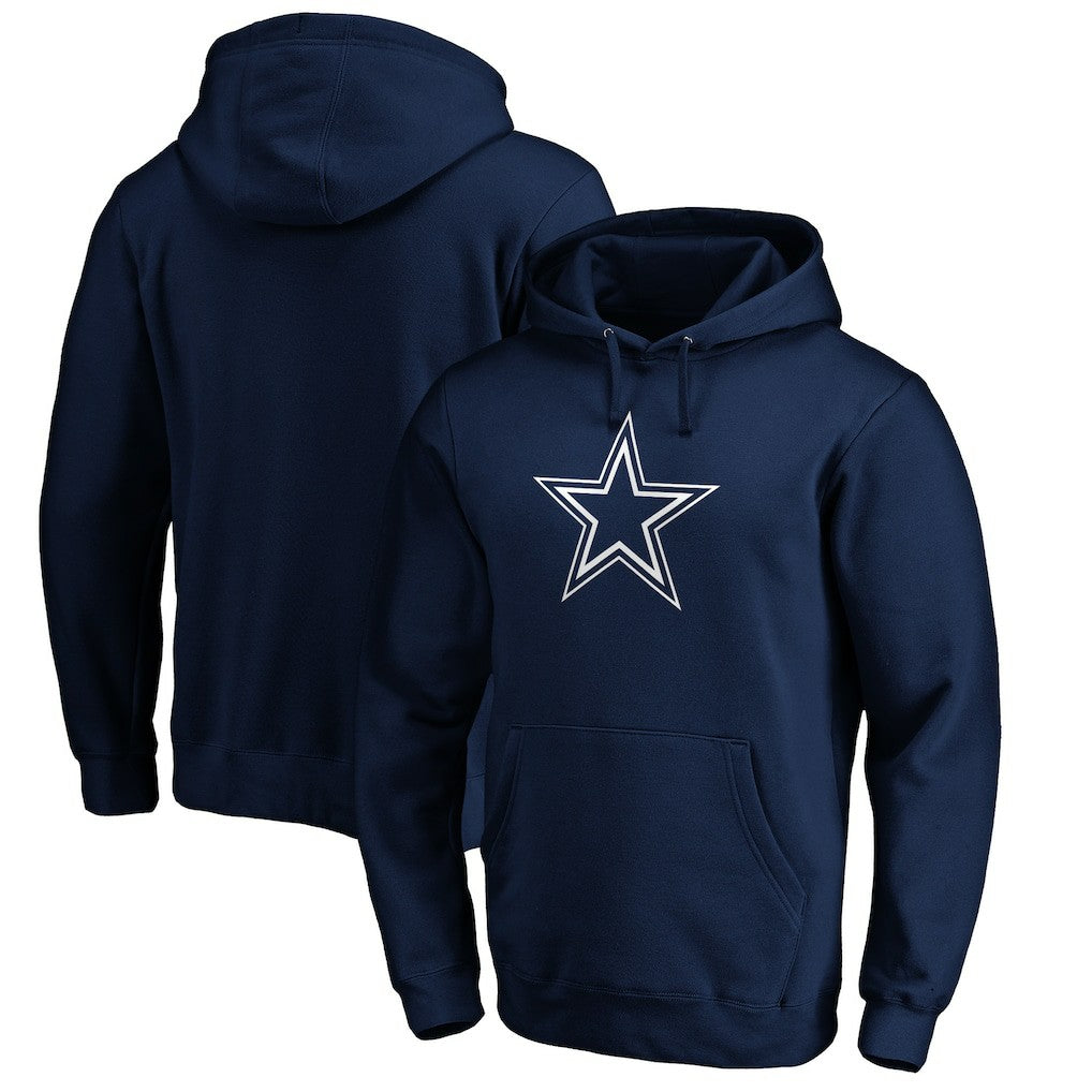 Dallas Cowboys Primary Logo Fitted Pullover Hoodie Navy
