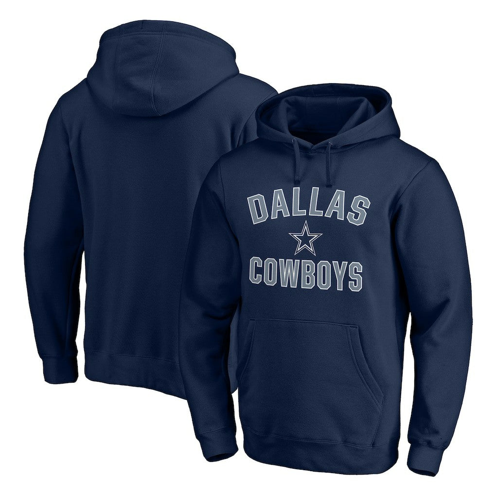 Dallas Cowboys Victory Arch Team Fitted Pullover Hoodie Navy