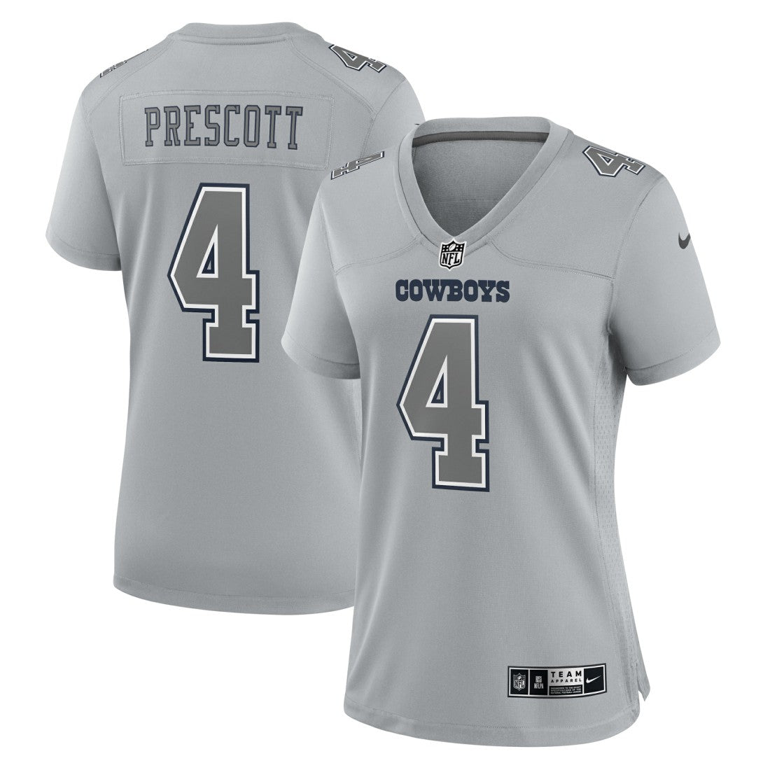 Nike Dak Prescott Dallas Cowboys Women's Atmosphere Fashion Game Jersey Gray