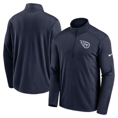 Nike Tennessee Titans Logo Pacer Performance Half-Zip Jacket Navy