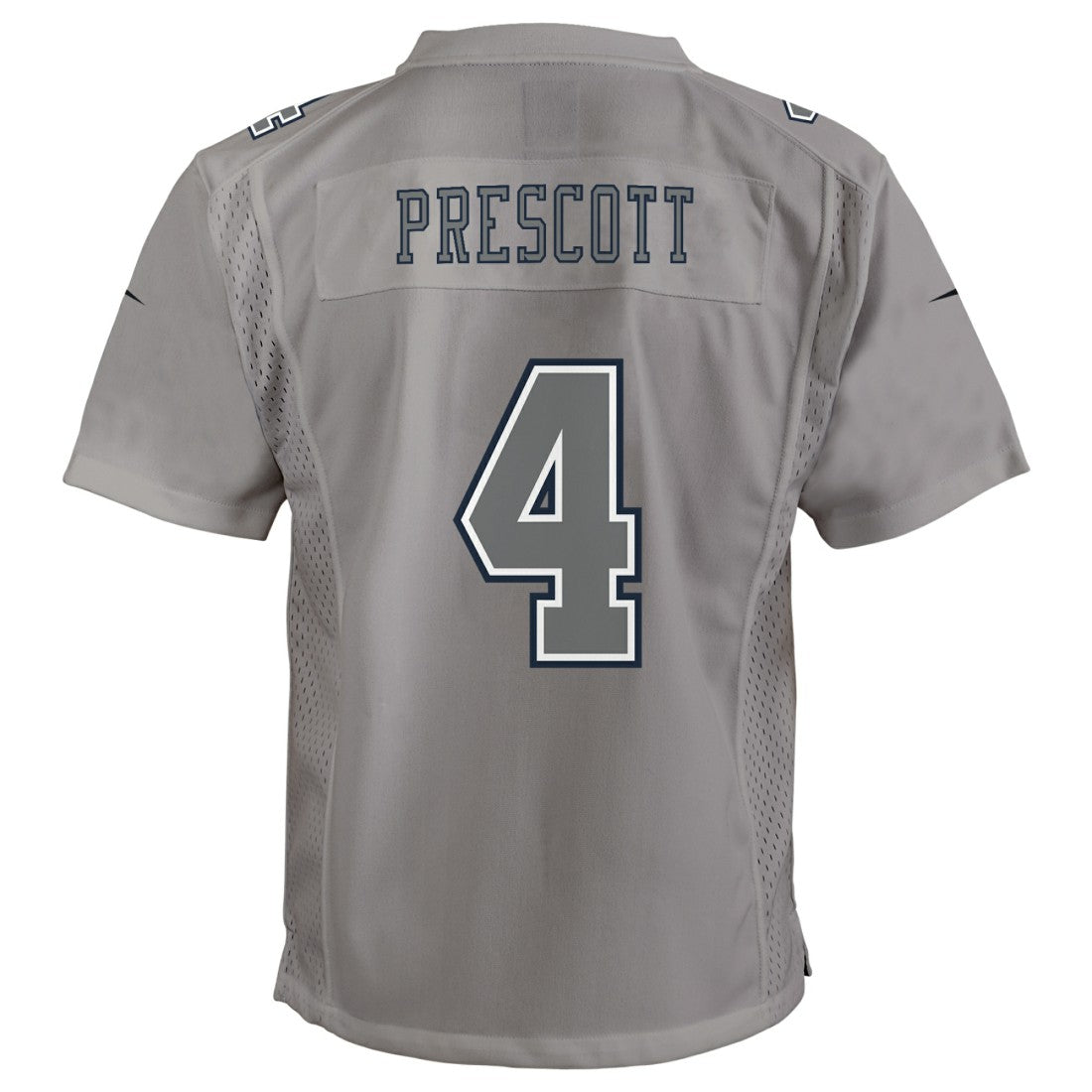 Nike Dak Prescott Dallas Cowboys Youth Atmosphere Game Jersey Gray