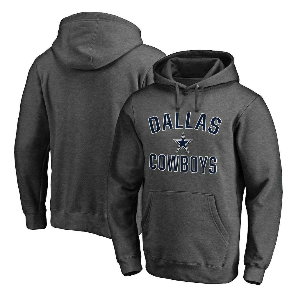Dallas Cowboys Victory Arch Team Fitted Pullover Hoodie Charcoal