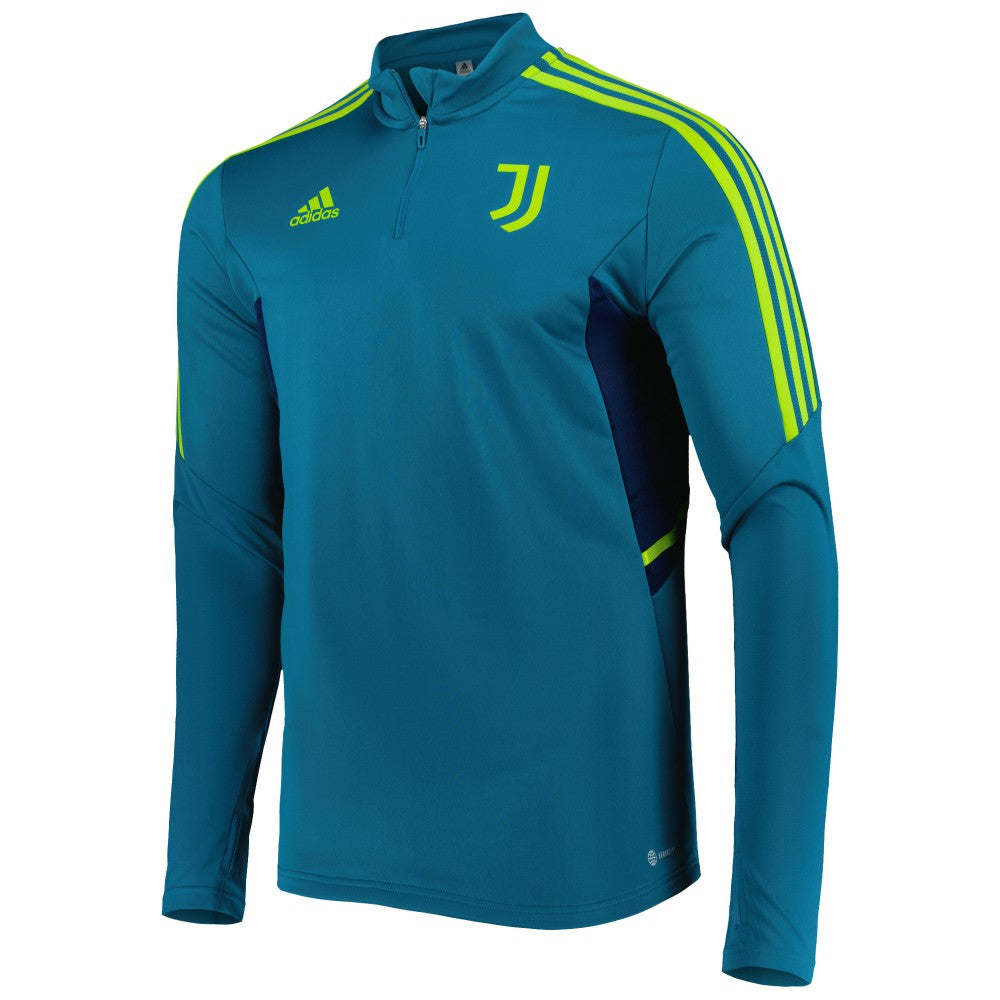 Juventus Team Training AEROREADY Quarter-Zip Top Teal - Adidas
