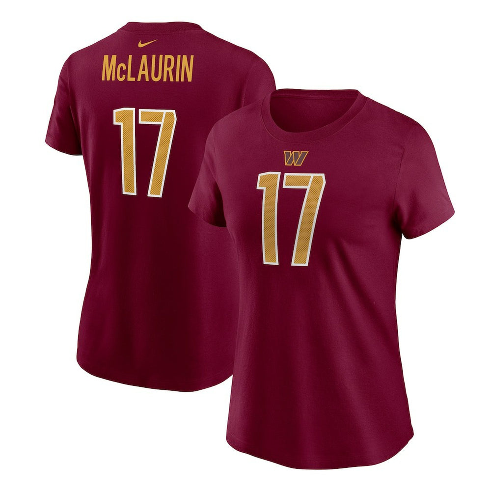 Nike Terry McLaurin Washington Commanders Women's Player Name & Number T-Shirt Burgundy