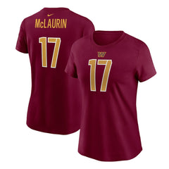 Nike Terry McLaurin Washington Commanders Women's Player Name & Number T-Shirt Burgundy