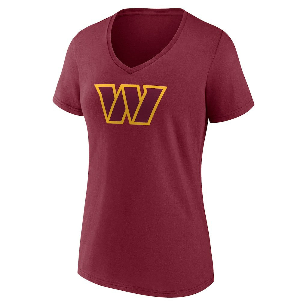 Fanatics Terry McLaurin Washington Commanders Women's Player Icon Name & Number V-Neck T-Shirt Burgundy