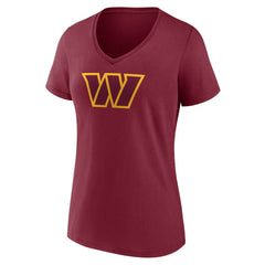 Fanatics Terry McLaurin Washington Commanders Women's Player Icon Name & Number V-Neck T-Shirt Burgundy