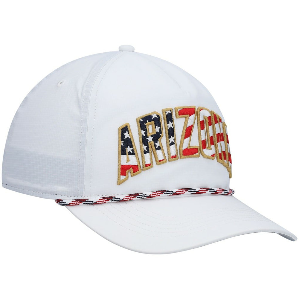 47 brand Arizona Cardinals '47 Hitch Stars and Stripes Trucker Adjustable Hat White