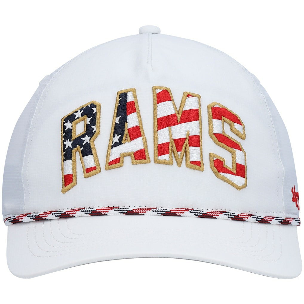 47 brand Los Angeles Rams '47 Hitch Stars and Stripes Trucker Adjustable Hat White