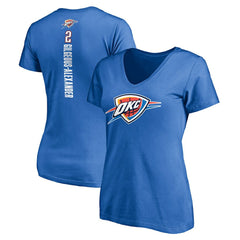 Shai Gilgeous-Alexander Oklahoma City Thunder Women's Playmaker Name & Number V-Neck T-Shirt Blue