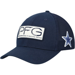 Columbia Dallas Cowboys Mesh Hooks Flex Hat Navy