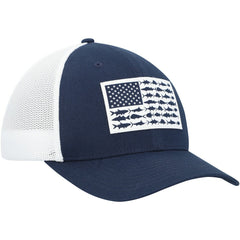 Columbia Dallas Cowboys Mesh Fish Flag Flex Hat Navy/White