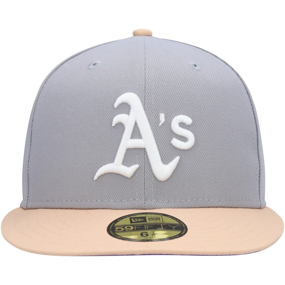 Athletics New Era 1987 MLB All-Star Game Purple Undervisor 59FIFTY Fitted Hat - Gray/Peach - New Era on Sale
