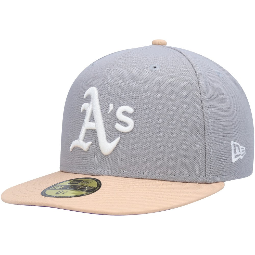 Athletics New Era 1987 MLB All-Star Game Purple Undervisor 59FIFTY Fitted Hat - Gray/Peach - New Era on Sale