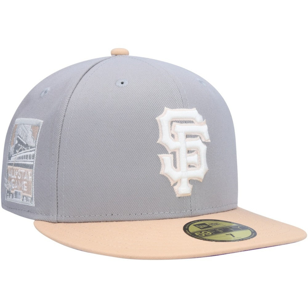 San Francisco Giants New Era 2007 MLB All-Star Game Purple Undervisor 59FIFTY Fitted Hat - Gray/Peach - New Era Online