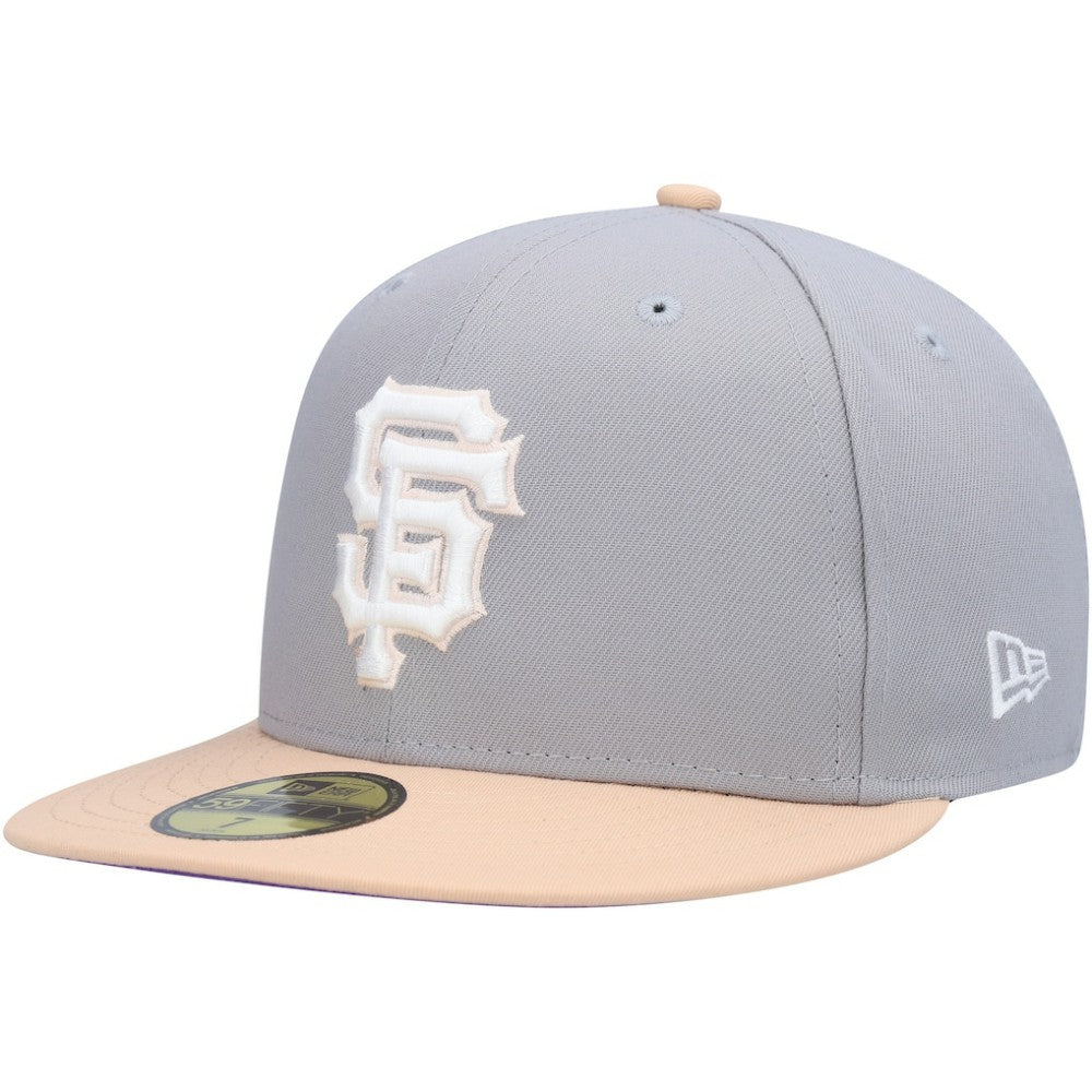 San Francisco Giants New Era 2007 MLB All-Star Game Purple Undervisor 59FIFTY Fitted Hat - Gray/Peach - New Era Online