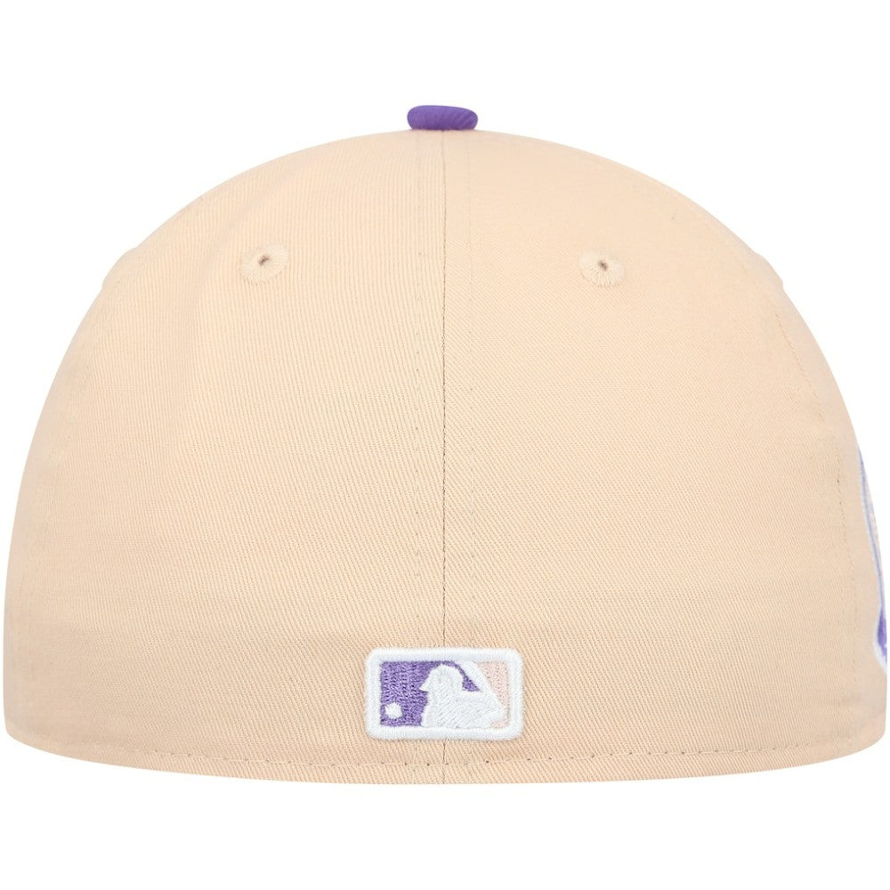 New York Yankees New Era Subway Series Side Patch 59FIFTY Fitted Hat - Peach/Purple - New Era Lifestyle