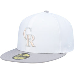 Colorado Rockies New Era 2007 World Series Side Patch Undervisor 59FIFTY Fitted Hat - White/Gray - New Era Lifestyle