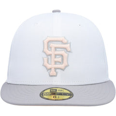 San Francisco Giants New Era 2002 World Series Side Patch Undervisor 59FIFTY Fitted Hat - White/Gray - New Era Online