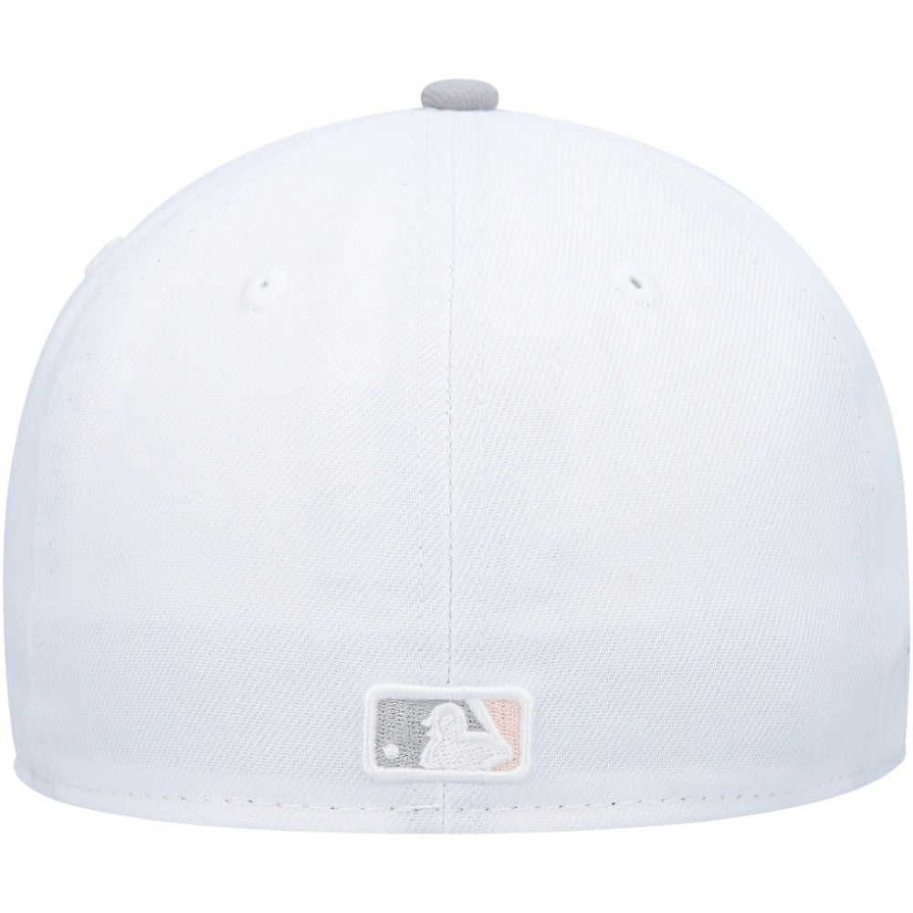 San Francisco Giants New Era 2002 World Series Side Patch Undervisor 59FIFTY Fitted Hat - White/Gray - New Era Online