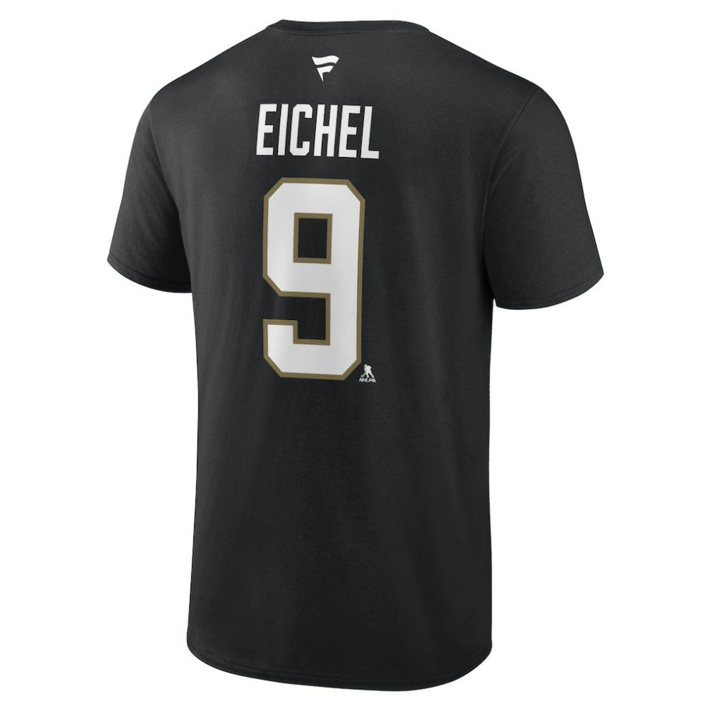 Jack Eichel Vegas Golden Knights Fanatics Authentic Stack Name & Number T-Shirt - Black - NHL 4598539