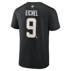 Jack Eichel Vegas Golden Knights Fanatics Authentic Stack Name & Number T-Shirt - Black - NHL 4598539