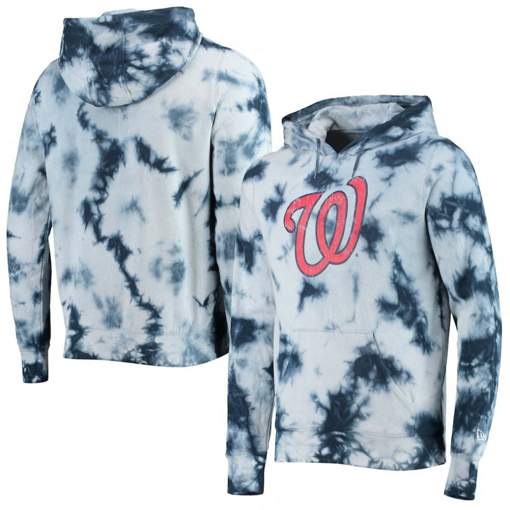 Washington Nationals New Era Tie-Dye Pullover Hoodie - Navy - New Era Online