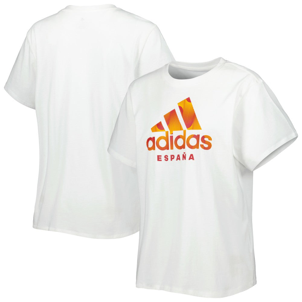 Spain National Team Women's DNA T-Shirt White - Adidas outlet