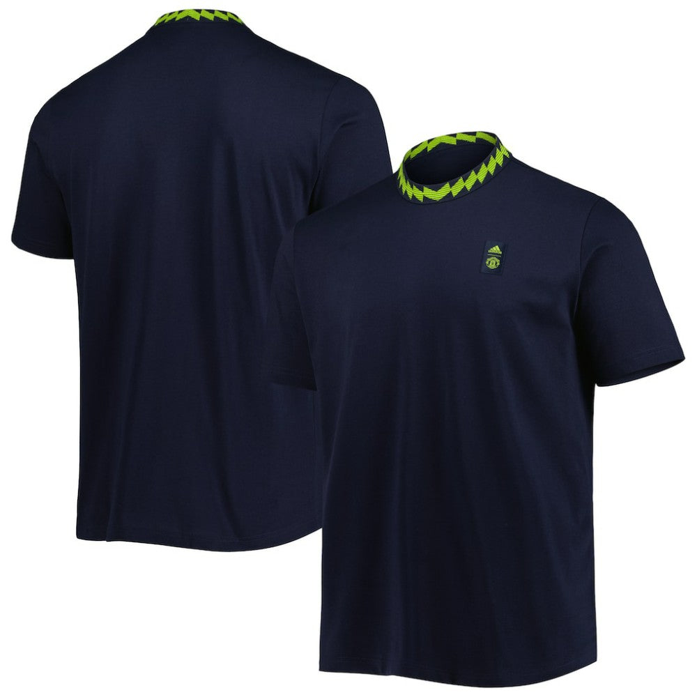 Manchester United Lifestyle T-Shirt Navy - Adidas for sale