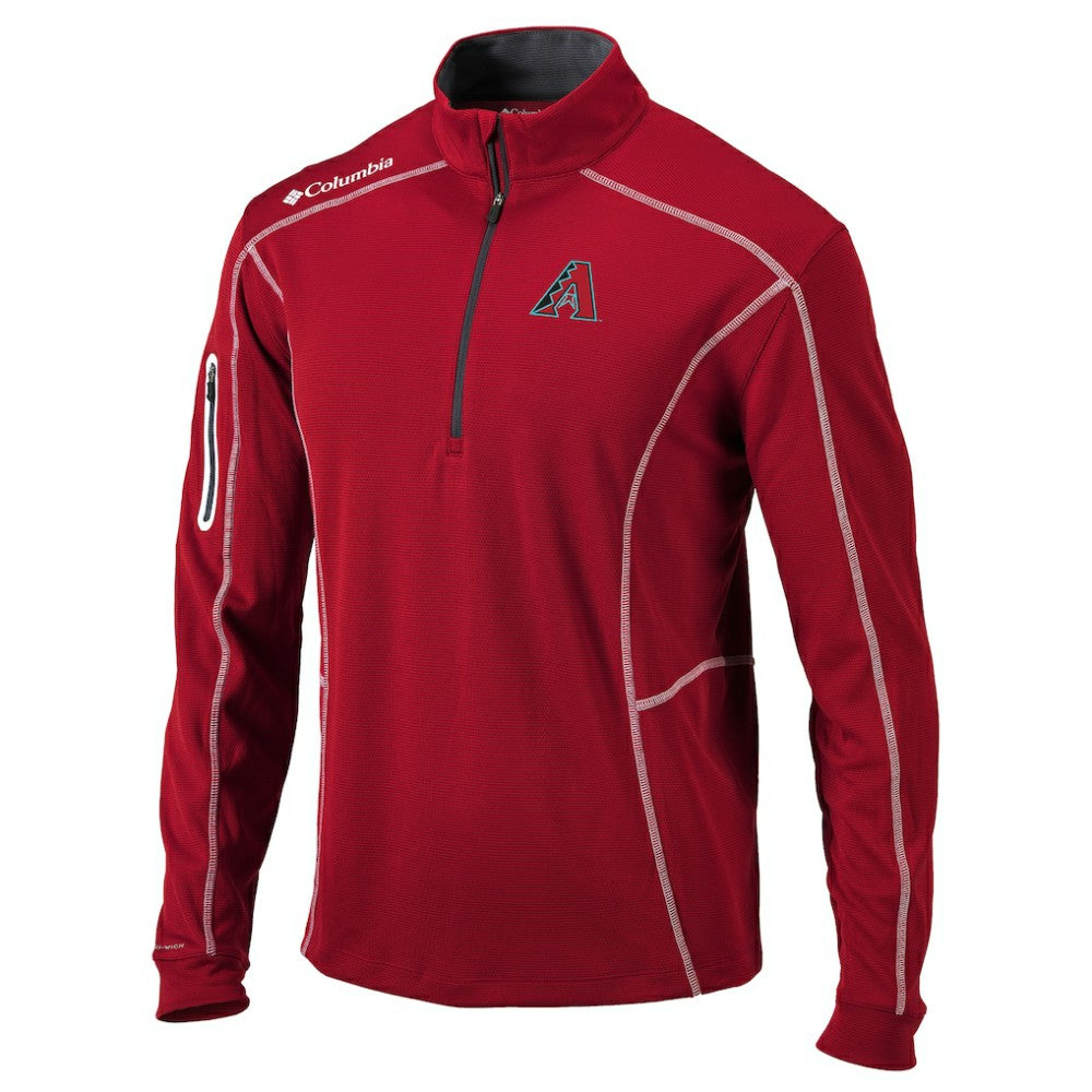 Arizona Diamondbacks Columbia Shotgun Omni-Wick Quarter-Zip Pullover Jacket - Red - Columbia Online