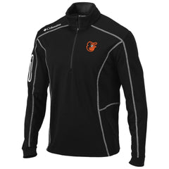 Baltimore Orioles Columbia Shotgun Omni-Wick Quarter-Zip Pullover Jacket - Black - Columbia on Sale