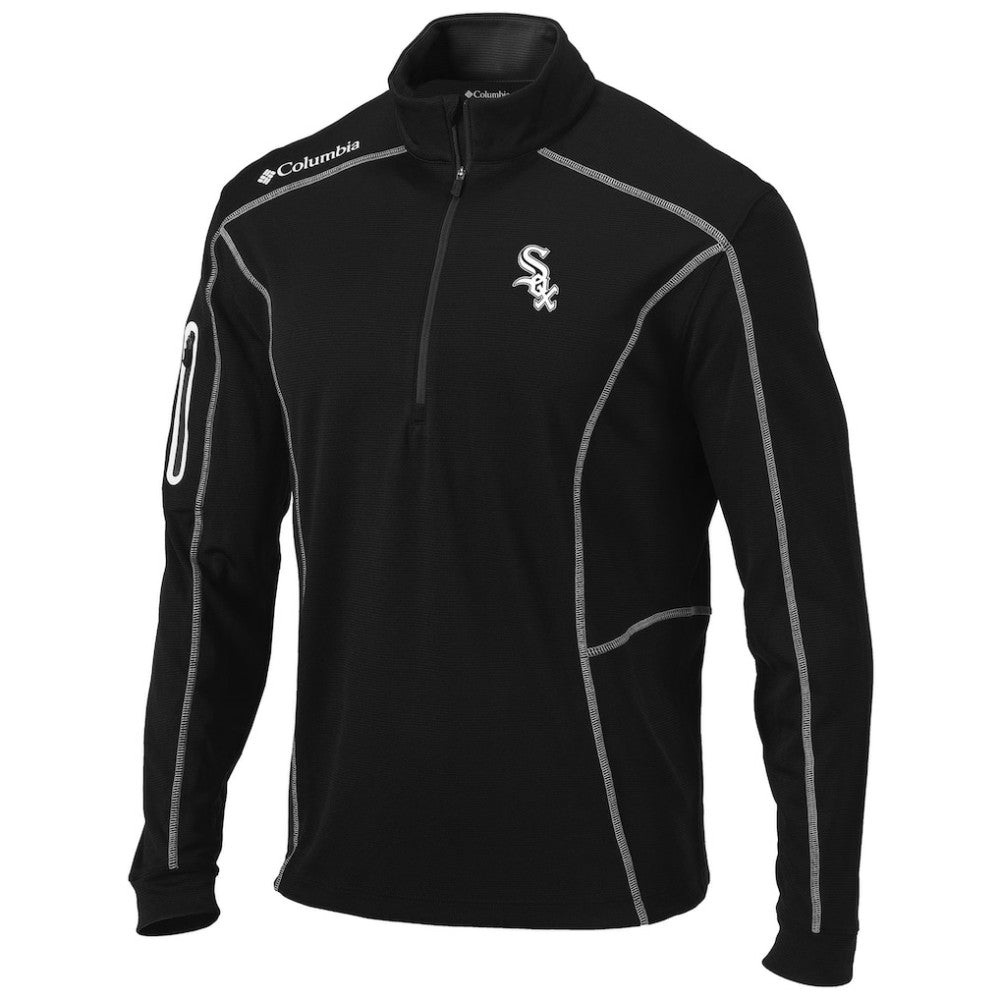 Chicago White Sox Columbia Shotgun Omni-Wick Quarter-Zip Pullover Jacket - Black - Columbia on Sale
