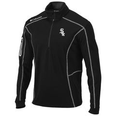 Chicago White Sox Columbia Shotgun Omni-Wick Quarter-Zip Pullover Jacket - Black - Columbia on Sale