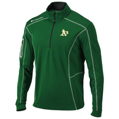 Athletics Columbia Shotgun Omni-Wick Quarter-Zip Pullover Jacket - Green - Columbia on Sale