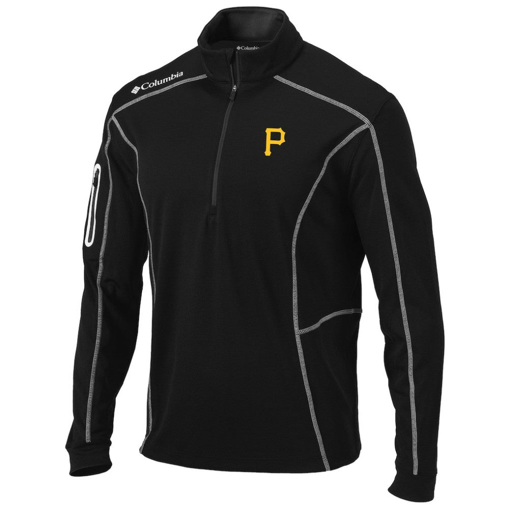Pittsburgh Pirates Columbia Shotgun Omni-Wick Quarter-Zip Pullover Jacket - Black - Columbia Online